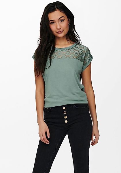 ONLY Spitzenshirt ONLNICOLE LIFE S/S MIX günstig online kaufen