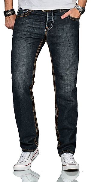 Alessandro Salvarini Straight-Jeans mit dicken Nähten günstig online kaufen