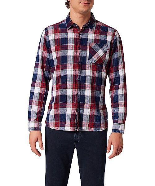 Pioneer Authentic Jeans Langarmhemd mit Karomuster günstig online kaufen