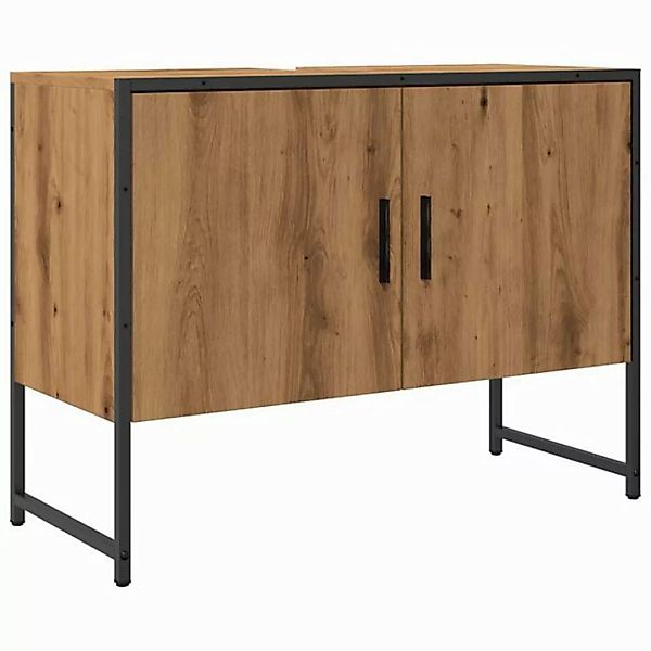 vidaXL Schrankmodule Waschbeckenunterschrank Artisan-Eiche 80x33x60 cm Holz günstig online kaufen