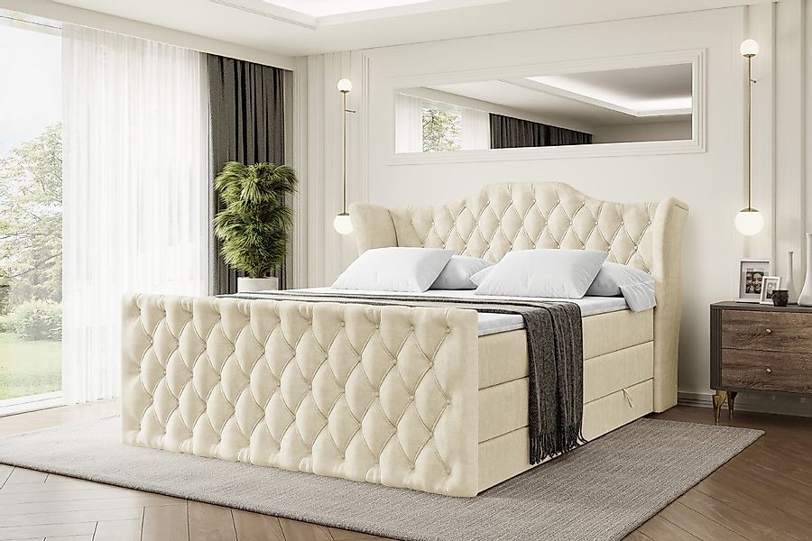 ALTDECOR Boxspringbett VILA-Z KING (Multipocket-Matratze H4, günstig online kaufen