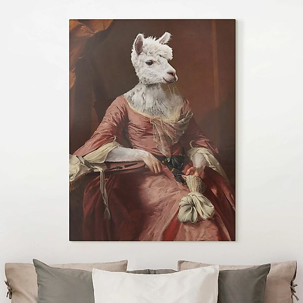 Leinwandbild Lady Alpaca günstig online kaufen