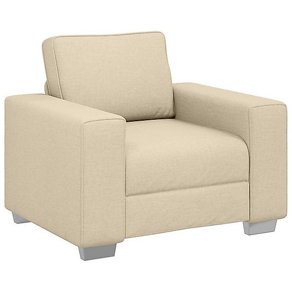 vidaXL Sofa Sessel Creme 59 cm Textil, 1 Teile günstig online kaufen