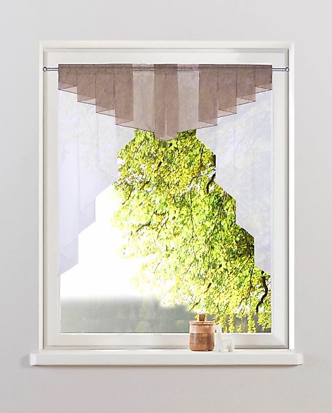 my home Kuvertstore "Sinan" Stangendurchzug 1 Stk. tlg. Kräuselbandaufhängu günstig online kaufen