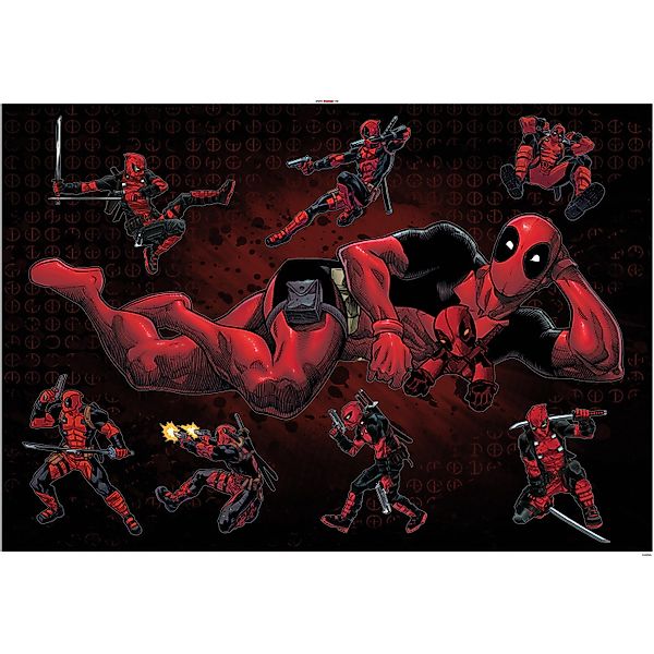 Komar Deko-Sticker Deadpool Posing 100 x 70 cm gerollt günstig online kaufen
