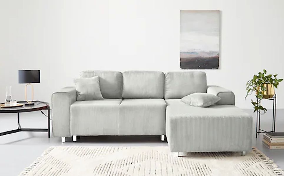 Home affaire Ecksofa »Györ«, L-Form, wahlweise mit Bettfunktion und Bettkas günstig online kaufen