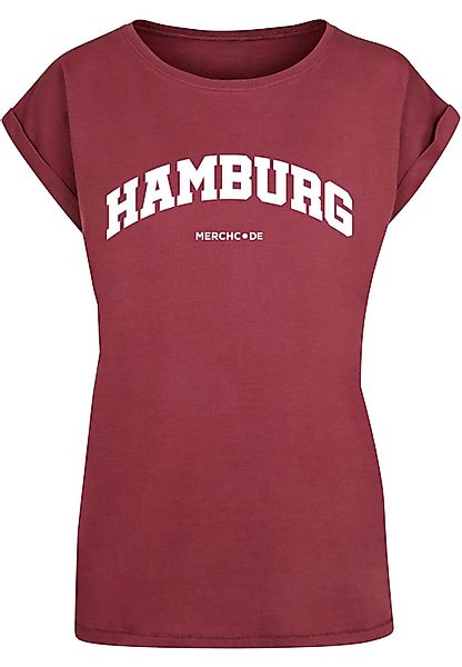 Merchcode T-Shirt "Merchcode Damen Ladies Hamburg Wording - T-Shirt", (1 tl günstig online kaufen
