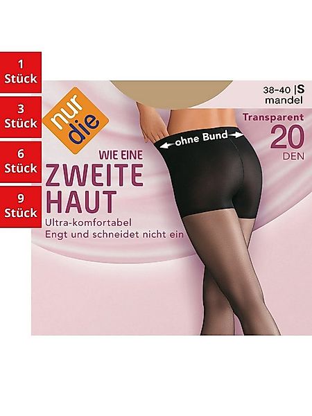 Nur Die Feinstrumpfhose Wie eine zweite Haut 20 DEN Damen (1er/3er/6er/9er günstig online kaufen