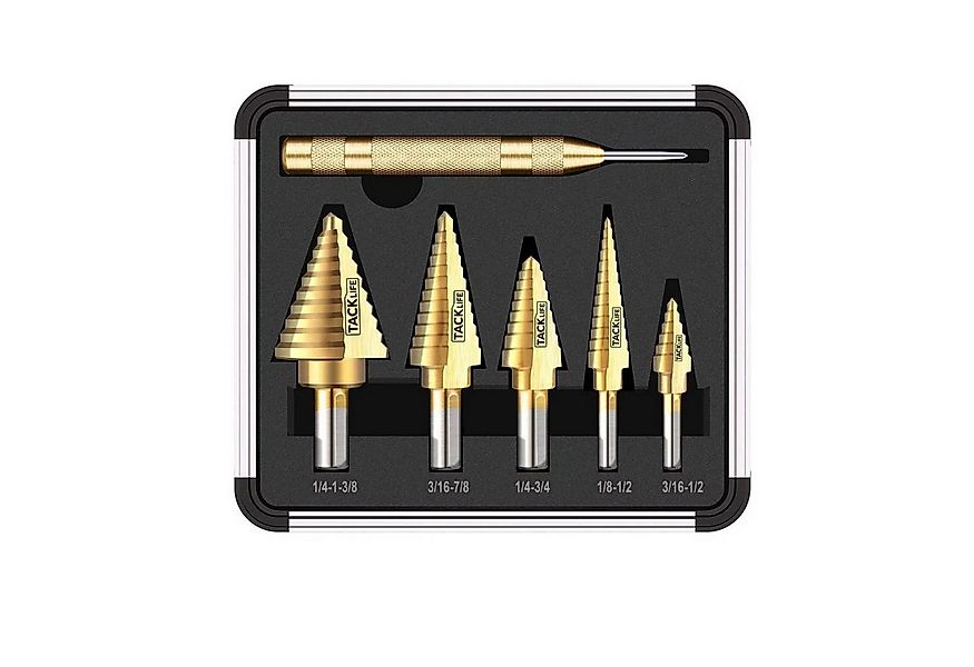 TACKLIFE Bohrersatz Schritt Bohrer Set mit & automatische Center Punch insg günstig online kaufen