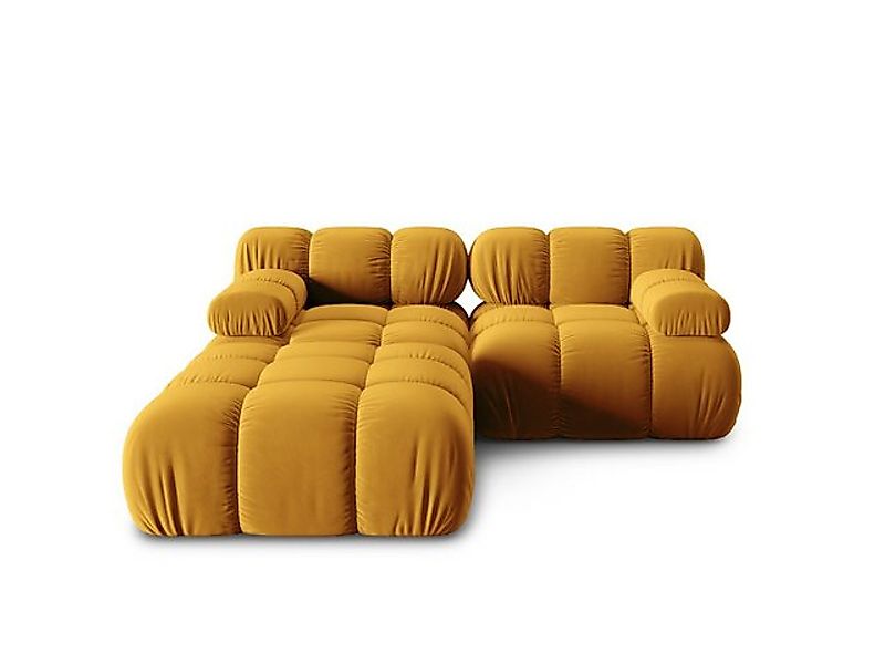 Micadoni Sofa Bellis, modular 3-Sitzer mit flachem Modul günstig online kaufen