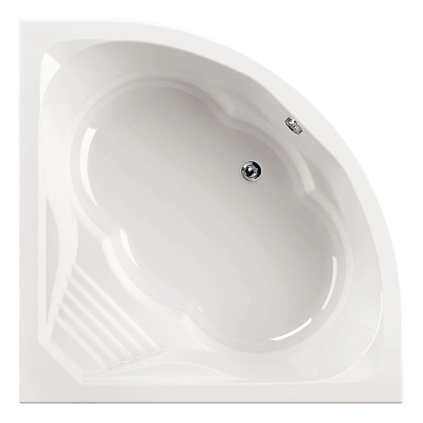 Calmwaters Eckbadewanne Curved Wellness 150x150 cm Sitzbadewanne 02SL3015 günstig online kaufen