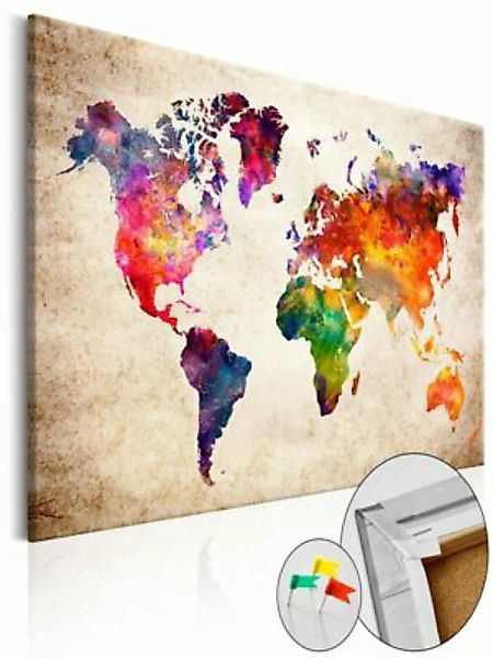 artgeist Pinnwand Bild Colourful Universe  [Cork Map] mehrfarbig Gr. 90 x 6 günstig online kaufen