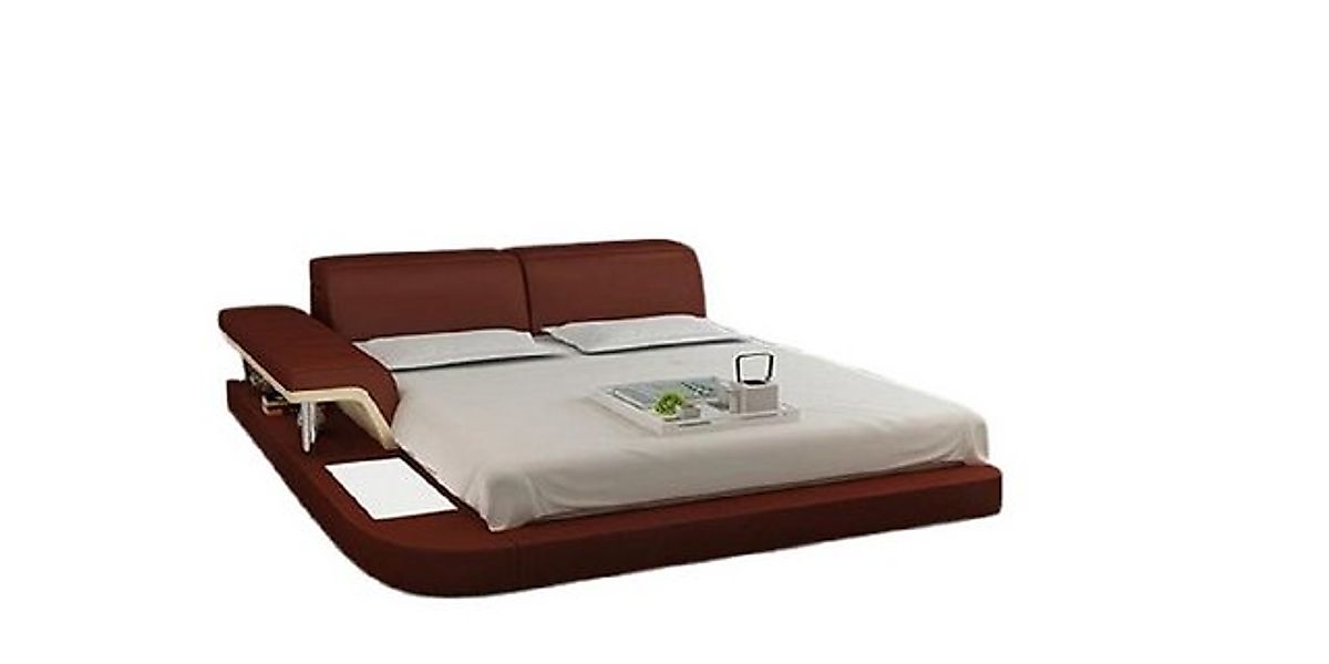 JVmoebel Kunstlederbett Designer Bett Polsterbett Luxusbett Doppelbett Eheb günstig online kaufen