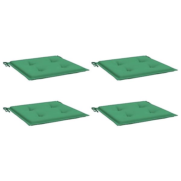 vidaXL Gartenstuhl-Kissen 4 Stk Grün 50x50x4 cm Oxford-Gewebe 314048 günstig online kaufen