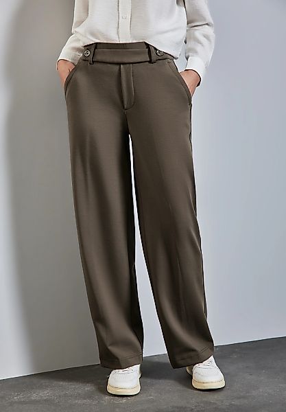 STREET ONE Stoffhose mit Knopfdetail am günstig online kaufen