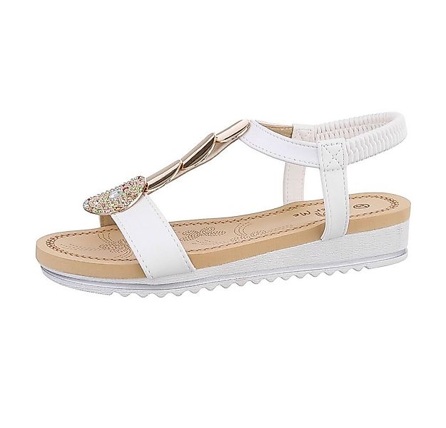 Ital-Design Damen Freizeit Riemchensandalette (86016984) Keilabsatz/Wedge K günstig online kaufen