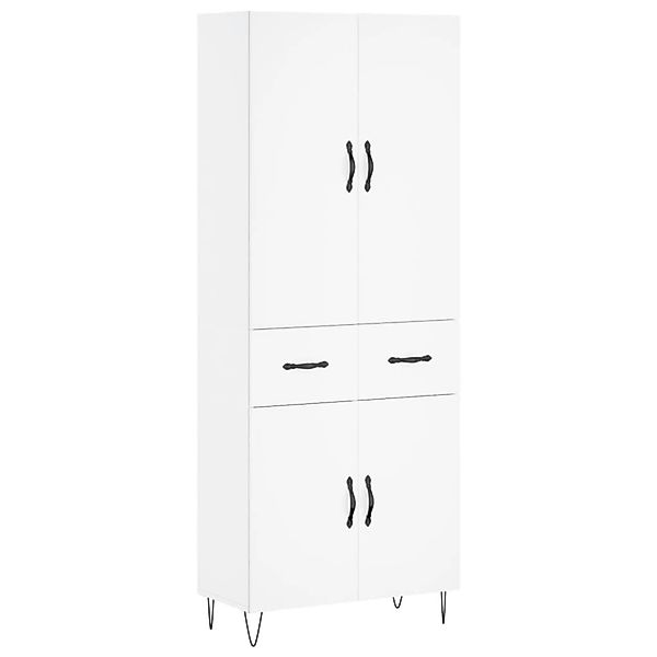 vidaXL Highboard Weiß 69,5x34x180 cm Holzwerkstoff 3198177 günstig online kaufen