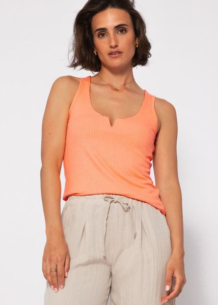 SASSYCLASSY Ripptanktop Top mit breiten Trägern günstig online kaufen