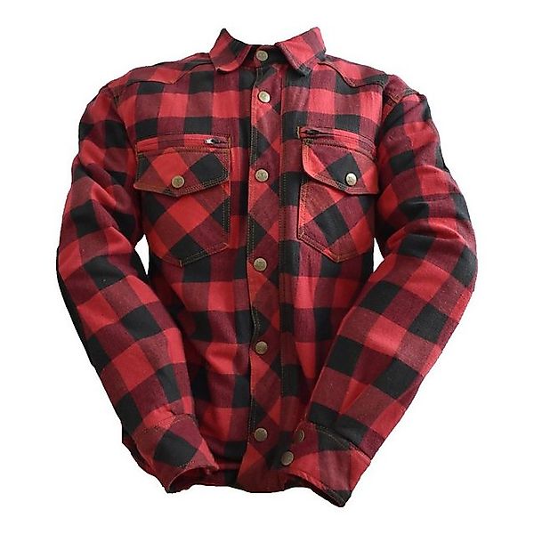 Bores Motorradjacke Bores Lumberjack Jacken-Hemd schwarz / rot Herren 3XL günstig online kaufen