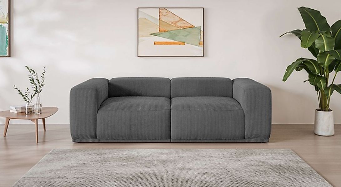 s.Oliver Big-Sofa »EMMERIK Designersofa, 3-Sitzer mit Wellenfederung, B/T/H günstig online kaufen