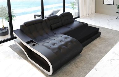 Sofa Dreams Ecksofa Leder Sofa Couch günstig online kaufen
