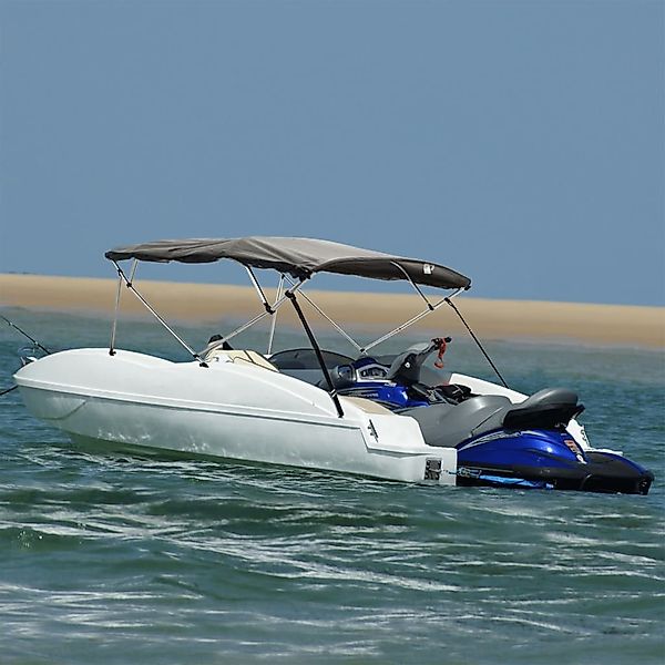 vidaXL Schutzplane, 4-Bow Bimini-Top mit Mesh-Seitenteilen günstig online kaufen