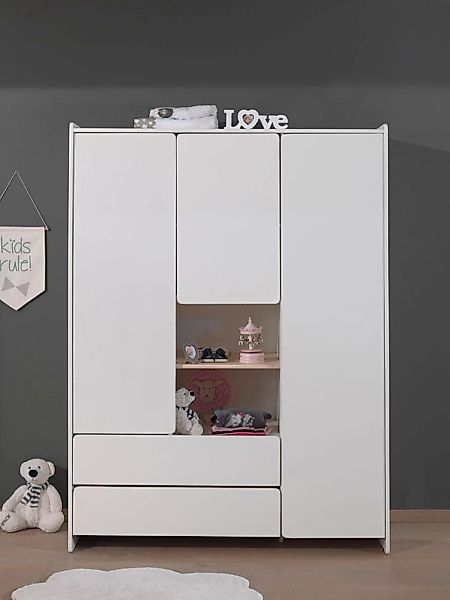 Vipack Kleiderschrank "Kiddy, mit funktioneller Einteilung und 2 Schubladen günstig online kaufen