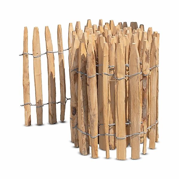 Stiltreu Französischer Premium Staketenzaun Kastanie 500 cm x 50 cm Lattena günstig online kaufen