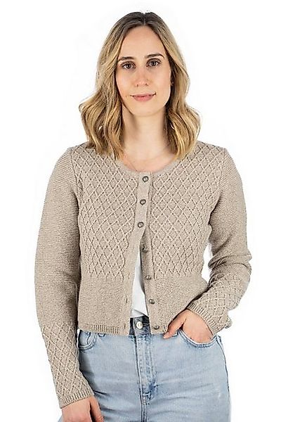 OS-Trachten Strickjacke Swoyar Trachtenjacke mit Rautenmuster günstig online kaufen