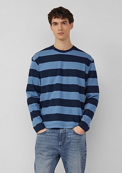 s.Oliver Langarmshirt T-Shirt Gestreiftes Langarmshirt aus Baumwolle im Mod günstig online kaufen