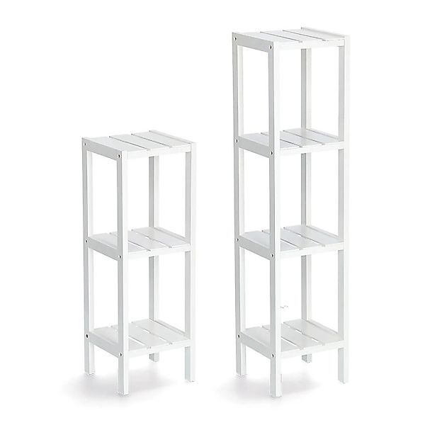 Zeller Standregal mit 3 Ablagen MDF 22 cm x 22 cm x 65 cm Weiß günstig online kaufen
