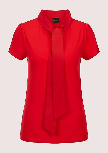 MADELEINE Kurzarmshirt "Blusenshirt Kurzarmoberteil mit Schluppe" Glanzbänd günstig online kaufen