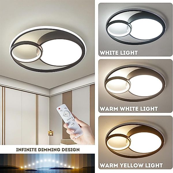 RWEUOQ Deckenleuchte Metall Deckenleuchte LED 3 günstig online kaufen