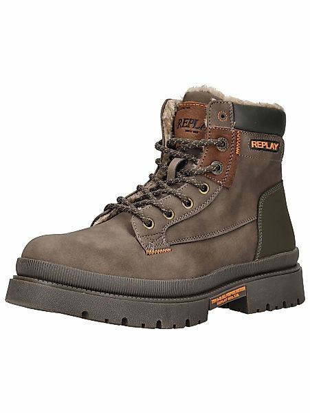 Replay Schnürstiefelette "Replay Stiefelette Leder/Synthetik" günstig online kaufen
