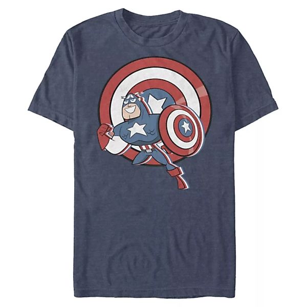 Marvel - Avengers - Captain America Cap Retro America - Männer T-Shirt günstig online kaufen