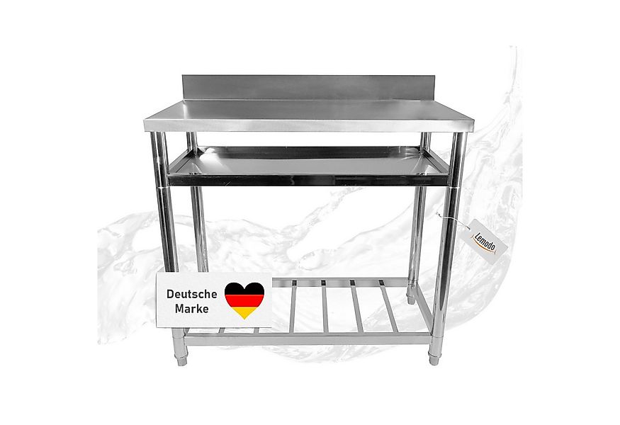 Lemodo Arbeitstisch für Outdoorküchen, höhenverstellbarer Edelstahltisch, F günstig online kaufen