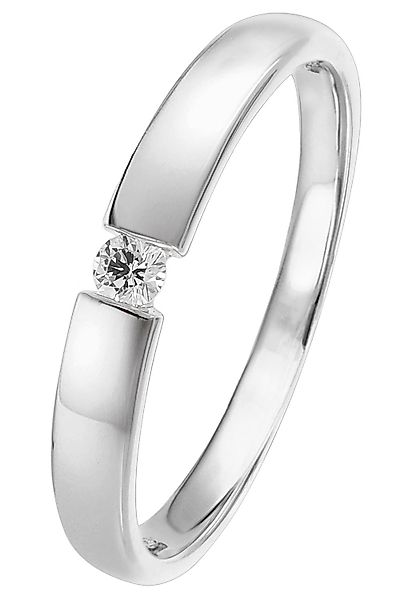 trendor Solitärring Diamantring Weißgold 585/14 Kt.Brillant günstig online kaufen