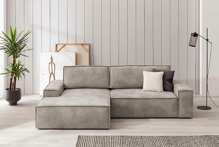Home affaire Ecksofa SHERWOOD Schlafsofa 267 cm, L-Form, Schlaffunktion mit günstig online kaufen
