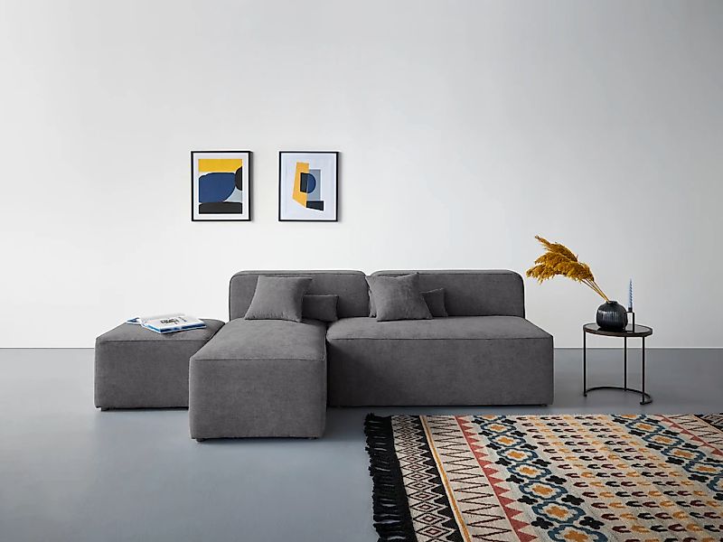 Home affaire Ecksofa "Sundstrup L-Form" Modulserie, individuelle Zusammenst günstig online kaufen