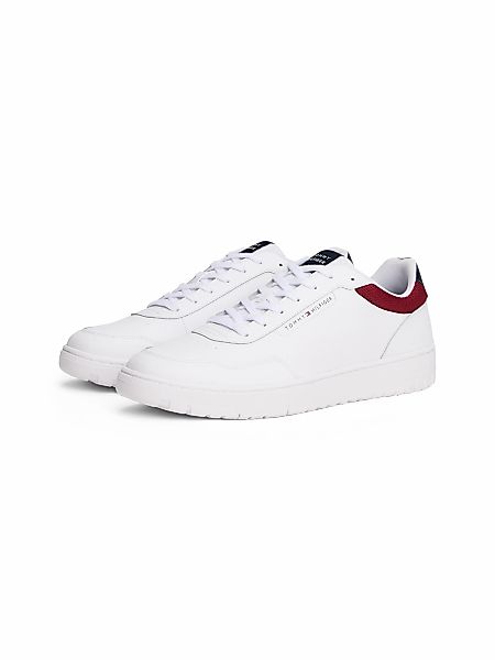 Tommy Hilfiger Sneaker "TH BASKET CORE LTH", Freizeitschuh, Halbschuh, Schn günstig online kaufen