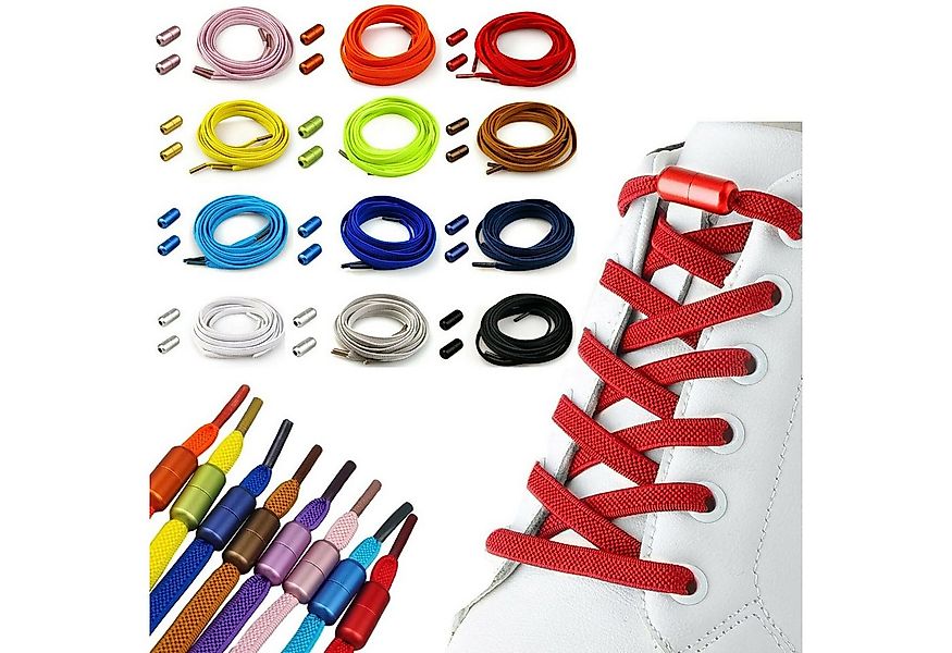 Olotos Schnürsenkel ohne Binden elastische Schuhbänder mit Schnellverschlus günstig online kaufen