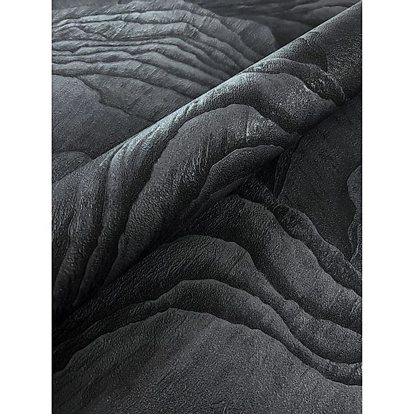 Newroom Vliestapete Schiefer Schwarz Stein Modern FSC® günstig online kaufen
