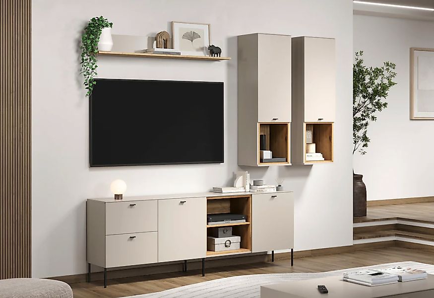 PLACES OF STYLE Hängevitrine "San Pedro" 1 Stk. tlg. Hängeschrank, 1 Tür, 1 günstig online kaufen