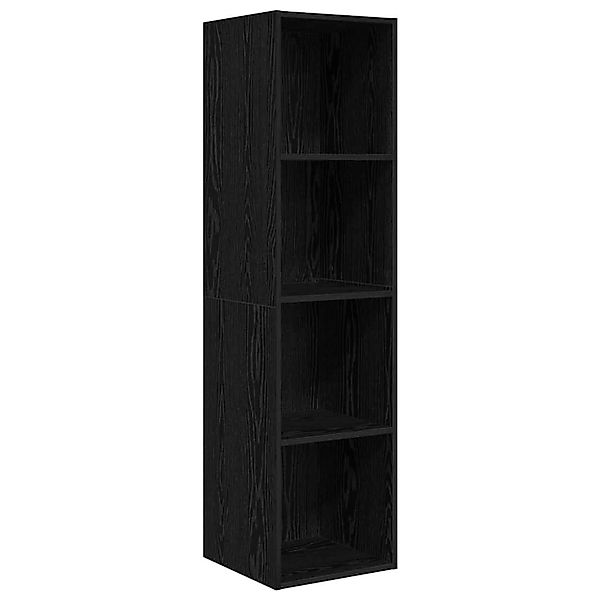 vidaXL TV-Schrank Wandmontiert Schwarz Eichen-Optik 37 x 37 x 142,5 cm 8750 günstig online kaufen