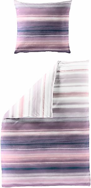 BIERBAUM Bettwäsche "4068" 2 Stk. Seersucker, 100 % Baumwolle, bügelfrei günstig online kaufen