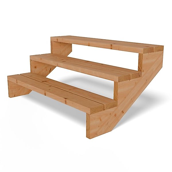Gartenwelt Riegelsberger Außentreppe Terrassentreppe aus Lärche günstig online kaufen