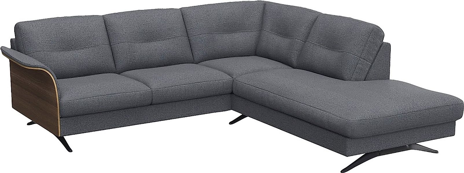 FLEXLUX Ecksofa "Glow, super bequem durch hochwertigem Sitzaufbau mit Feder günstig online kaufen