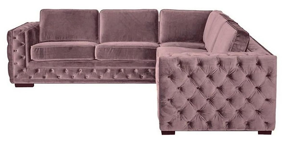 Xlmoebel Ecksofa Rosa Samt Eckcouch Wohnlandschaft Sofa Eckgarnitur Altrosa günstig online kaufen