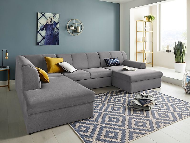 DOMO collection Wohnlandschaft "Topper, elegant und zeitlos, komfortabel, U günstig online kaufen
