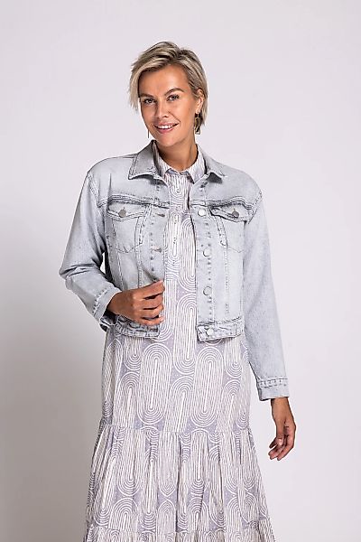 Zhrill Jeansjacke "NISSA", ohne Kapuze, Langarm, kurz geschnitten günstig online kaufen